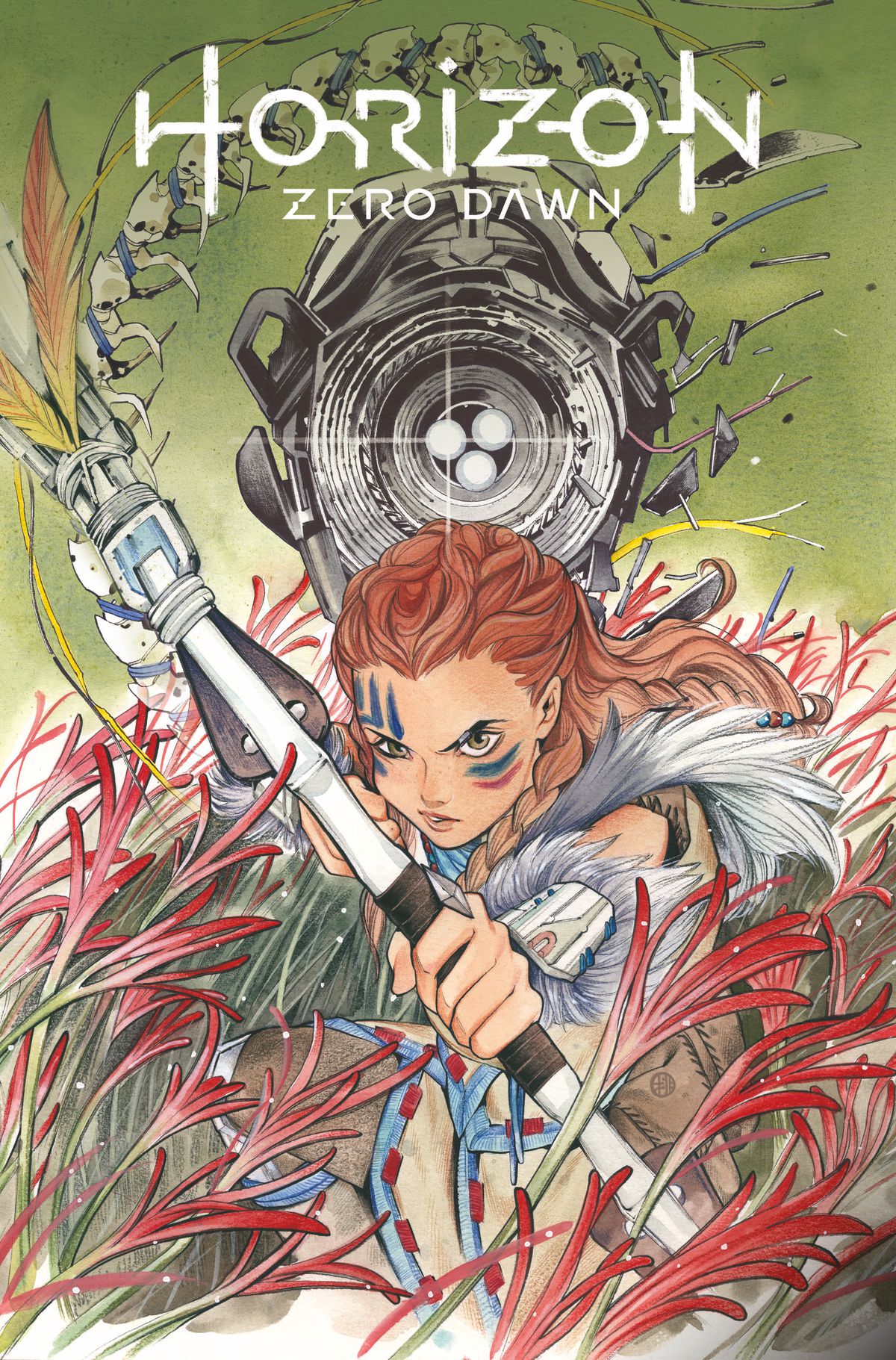 Copertina E di Peach Momoko di Horizon Zero Dawn # 1, Titan Comics (2020)