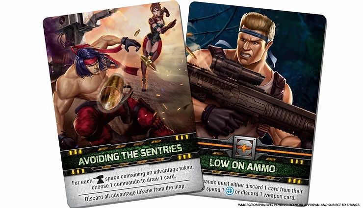 Contra: le carte di pericolo del gioco da tavolo