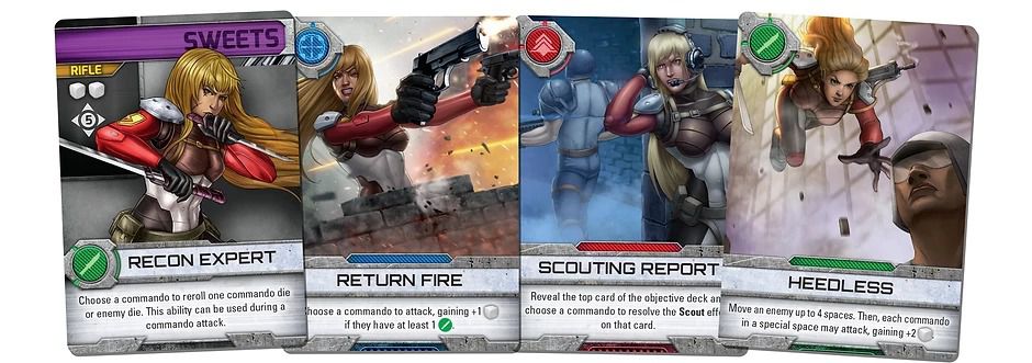 Contra: The Board Game Sweets Manson carte personaggio