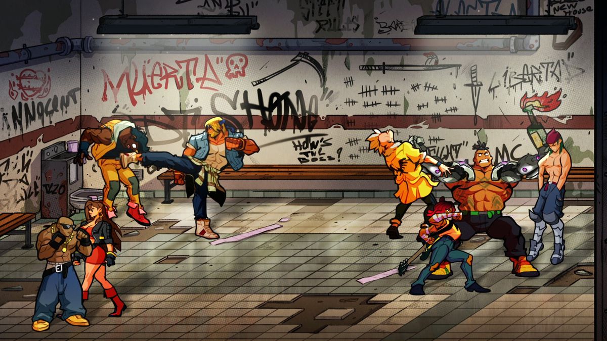Punzonatura in una metropolitana in Streets of Rage 4