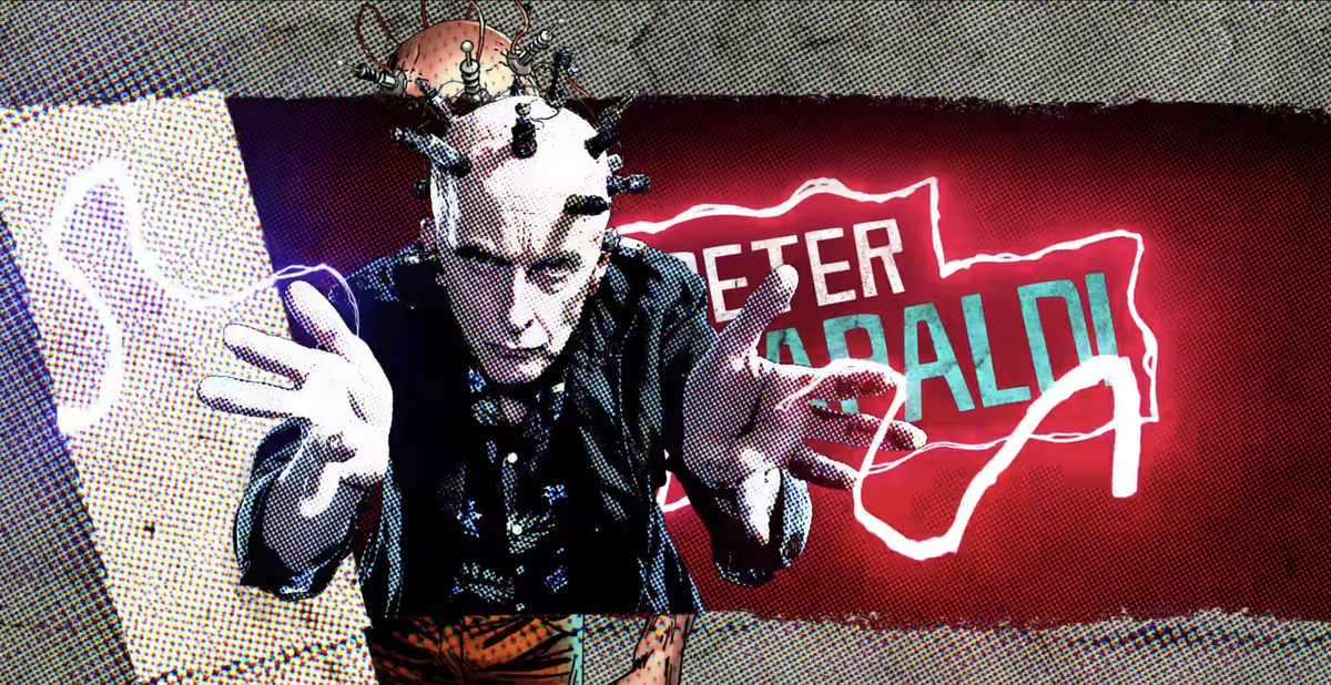 Peter Capaldi come pensatore in The Suicide Squad