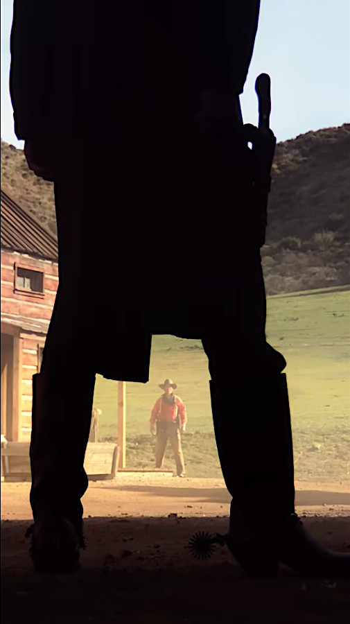 Due pistoleri si affrontano nel 