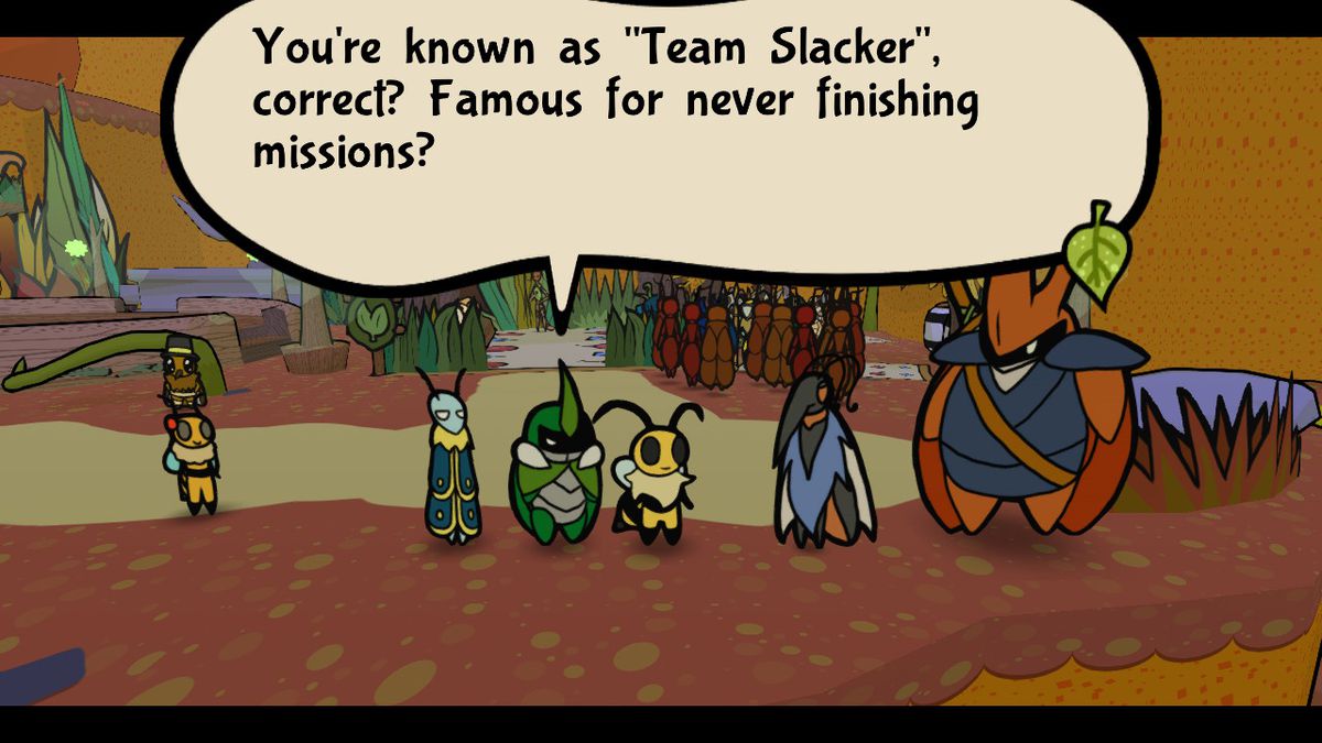 Dialogo in Bug Fables.