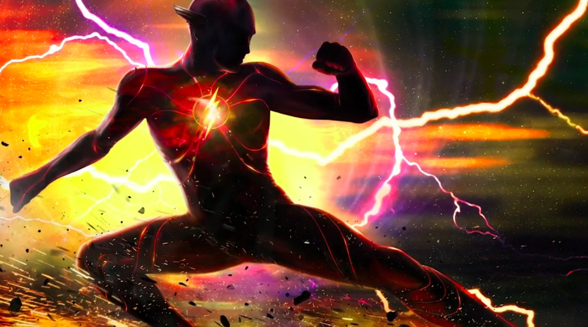 Concept art per la riprogettazione del costume di Flash nel film solista di Flash