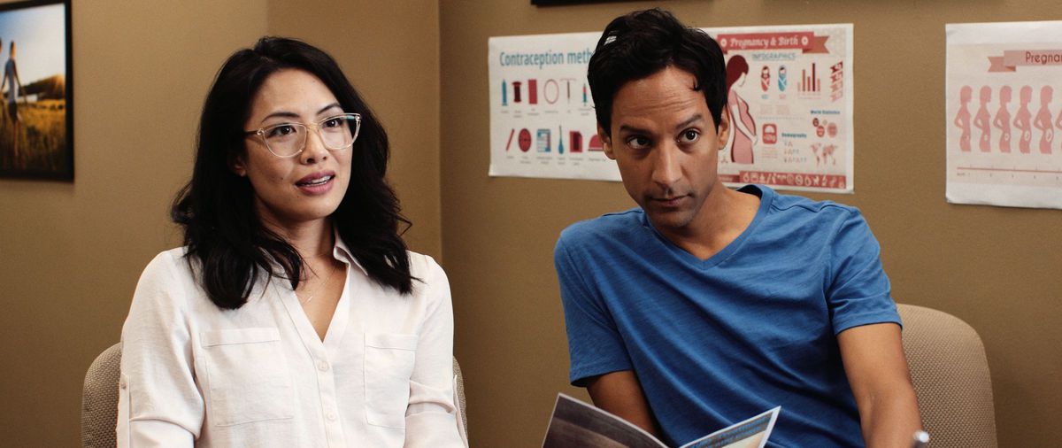 Danny Pudi ed Emily Chang in Babysplitters