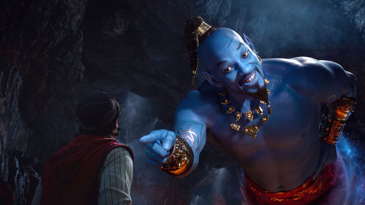 Il remake di aladdin sarà il genio blu di Smith