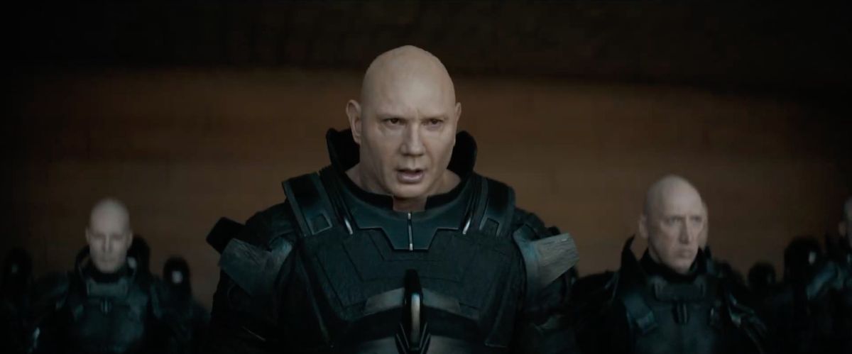 Dave Bautista come Glossu Rabban in Dune 2020