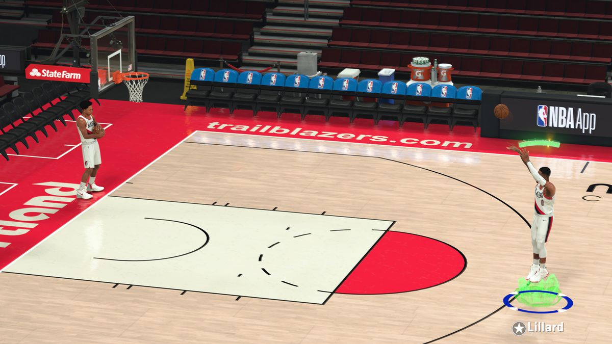 La cover star Damian Lillard mostra la mira con il bastone in NBA 2K21