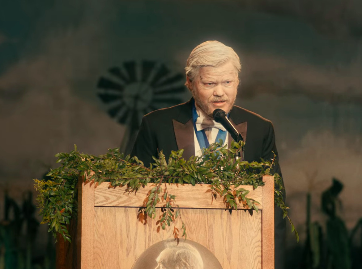 Jesse Plemons nel ruolo di Jake nella scena I'm Thinking of Ending Things 'A Beautiful Mind