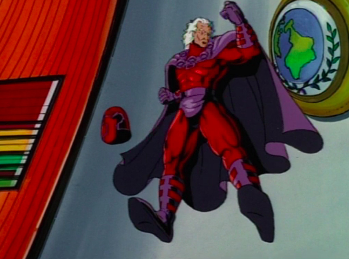 Magneto flies above the UN in X-Men The Animated Series