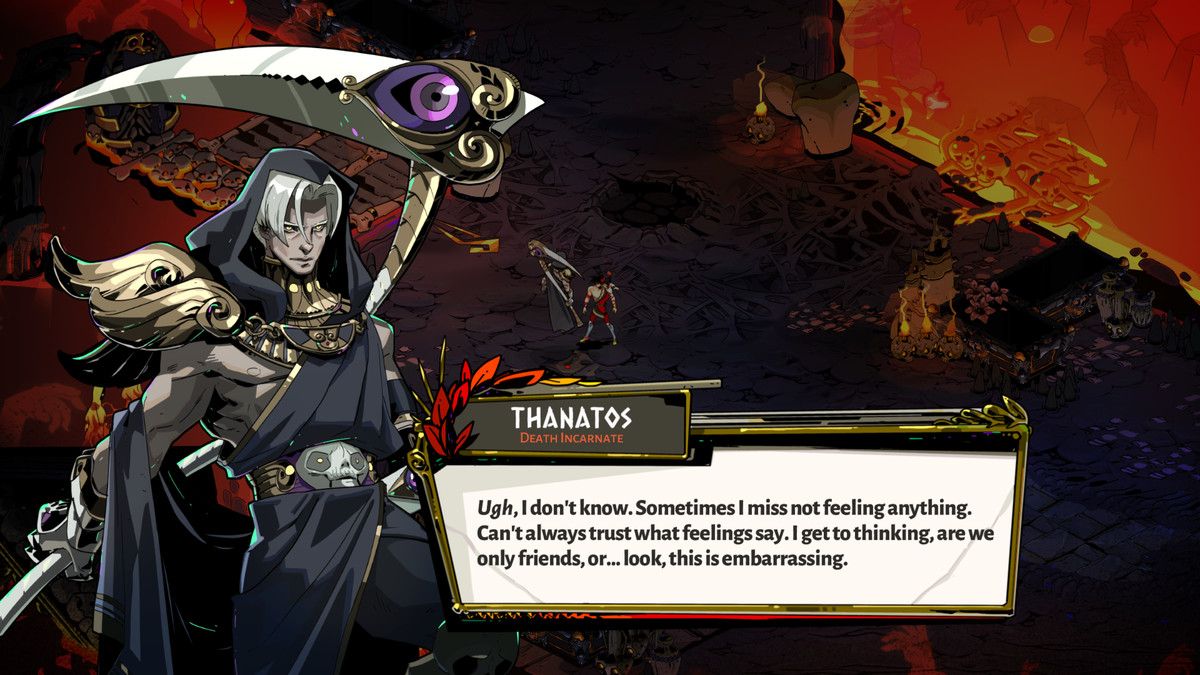 Nel tempo, Thanatos si apre di più a Zagreus