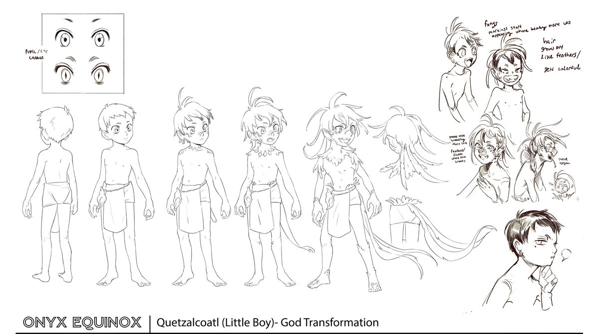 Quetzalcoatl concept art di design per Onyx Equinox