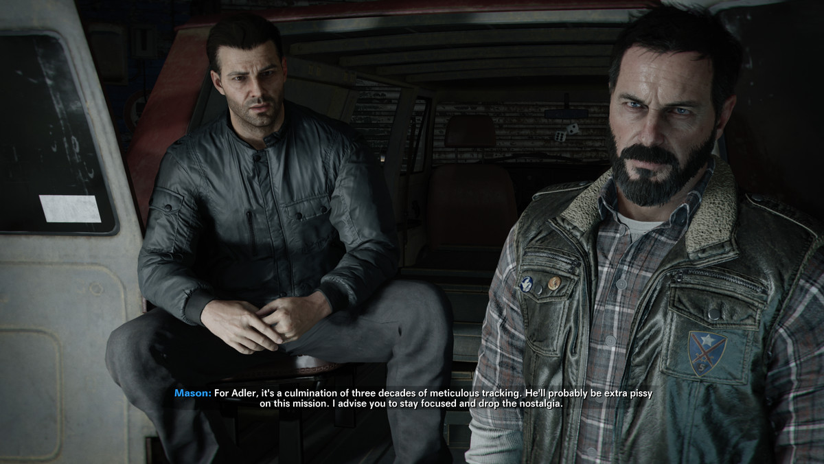 Black Ops Cold War characters Alex Mason and Frank Woods discuss a mission