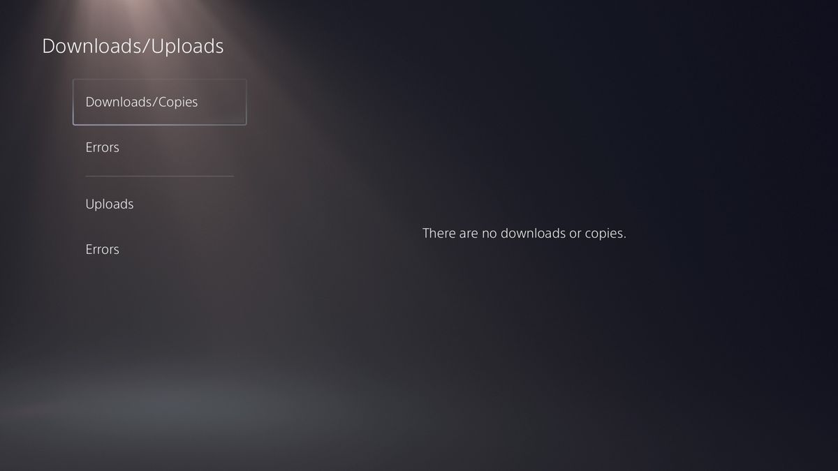Immagine che mostra la coda di download su PS5
