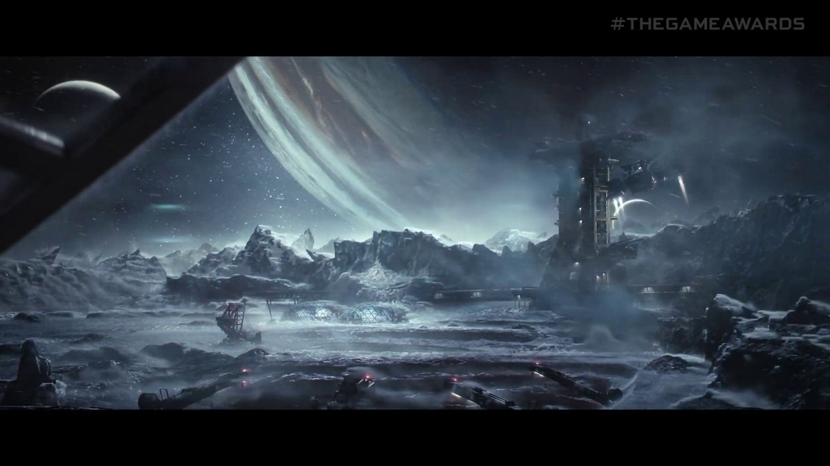 un paesaggio ghiacciato sulla luna di Giove di Callisto in The Callisto Project