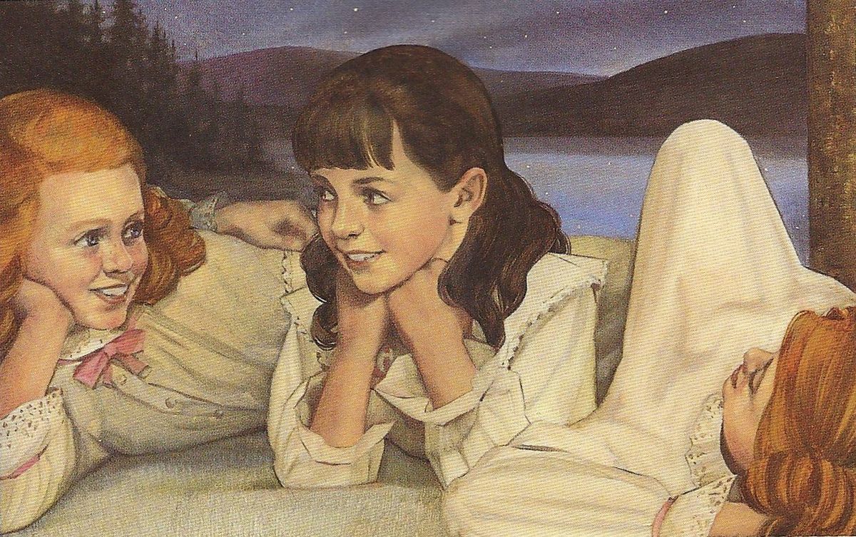 samantha in a luxurious nightgown