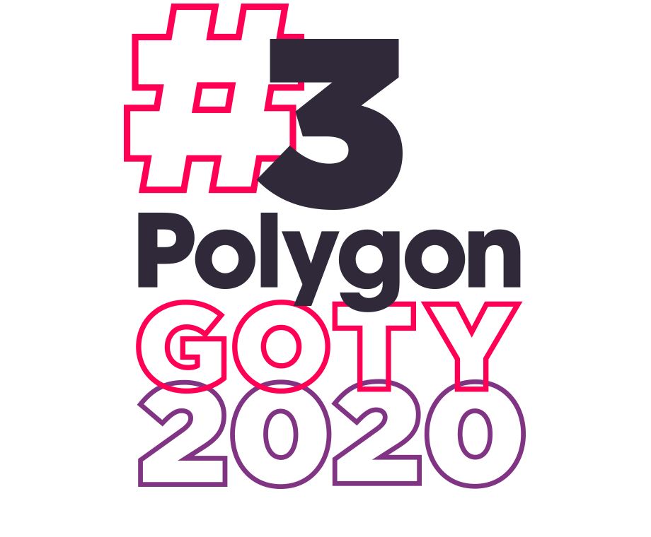 Impaginazione grafica della scritta # 3 Polygon GOTY 2020