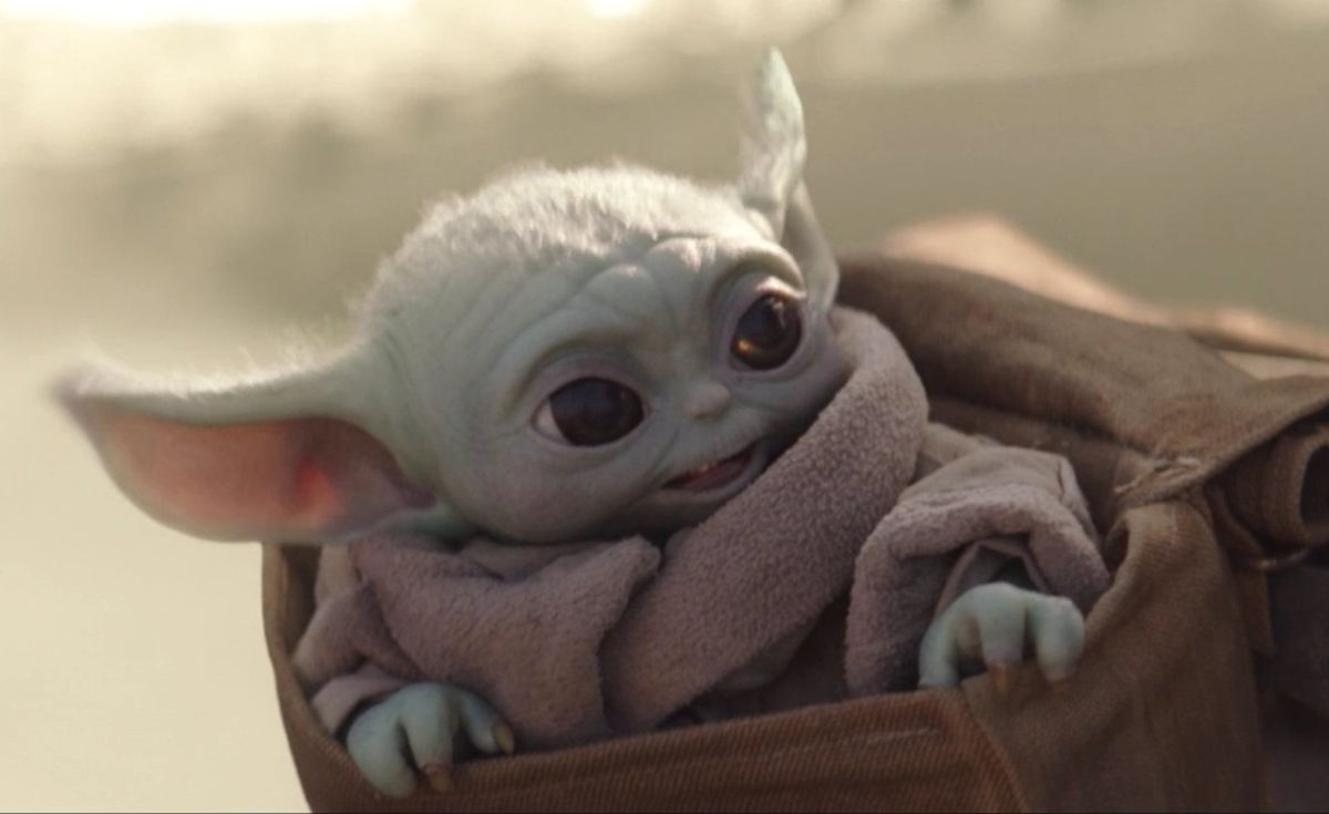 baby yoda’s ears flap in the wind in the Mandalorian season 2