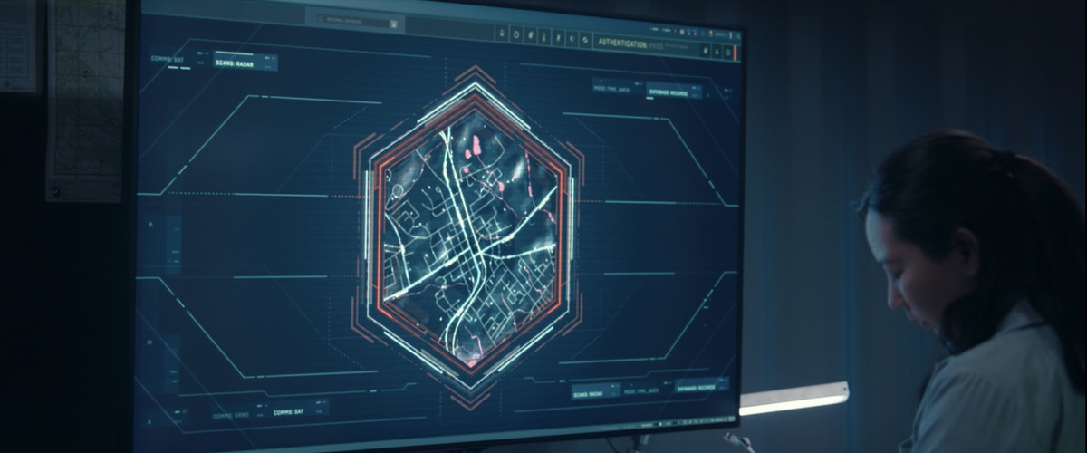 Il campo di forza esagonale intorno a Wanda in WandaVision