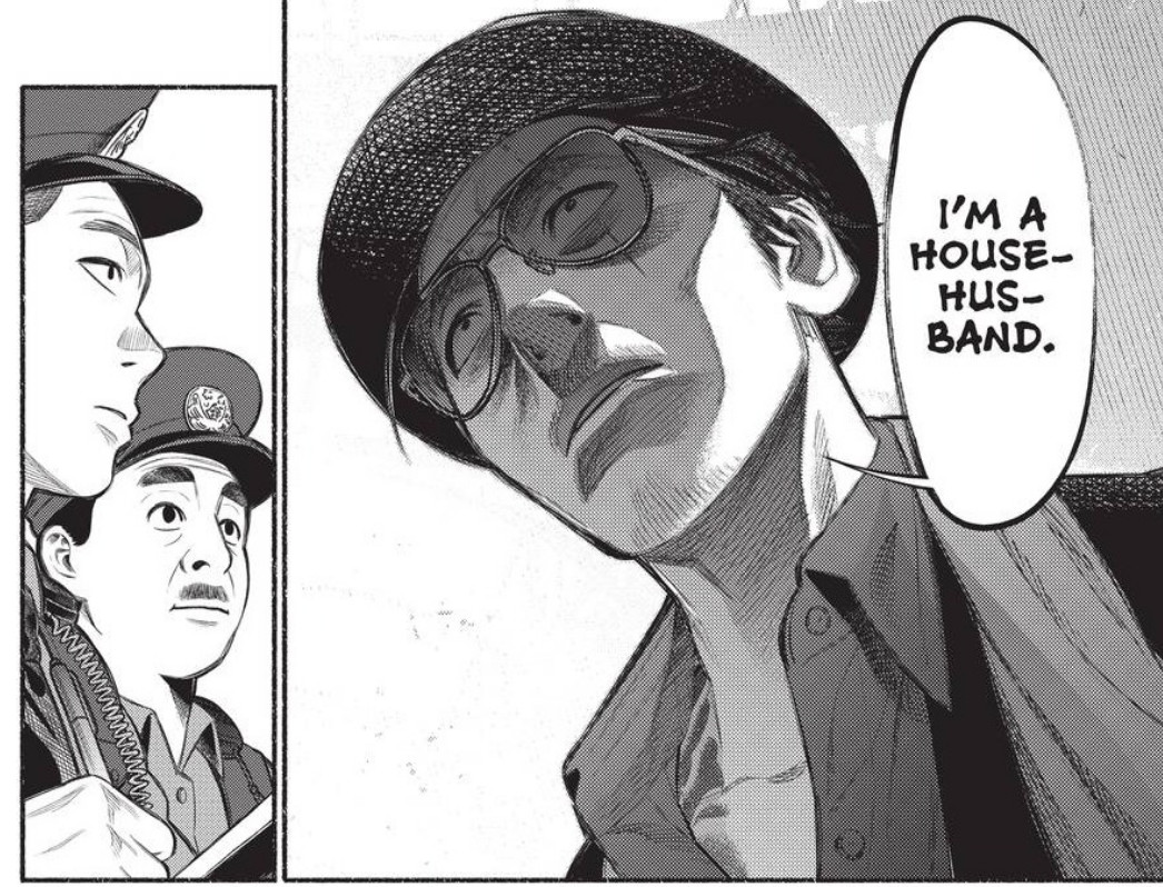 Tatsu explains who he is to two bewildered cops