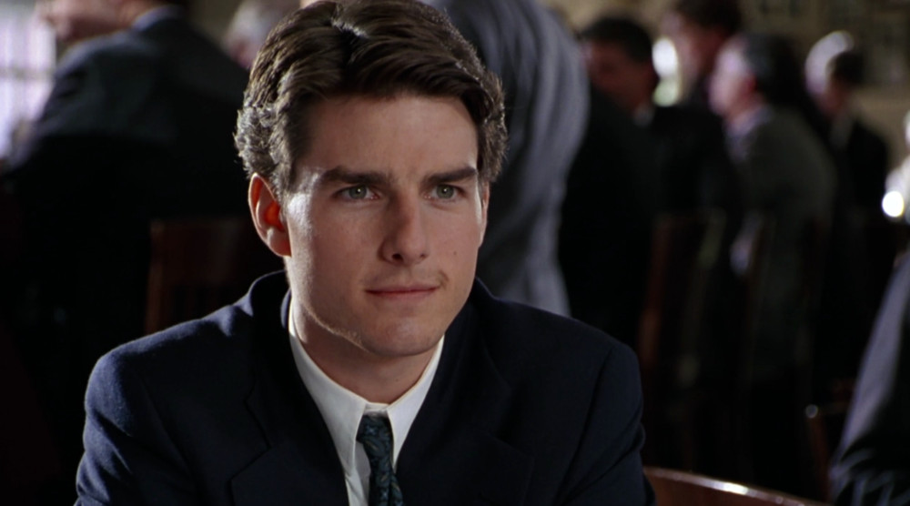 Tom Cruise nel ruolo di Mitch McDeere in The Firm di Sydney Pollack