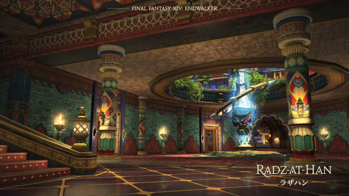 Radz-at-Han, una cittĂ colorata in Final Fantasy 14: Endwalker