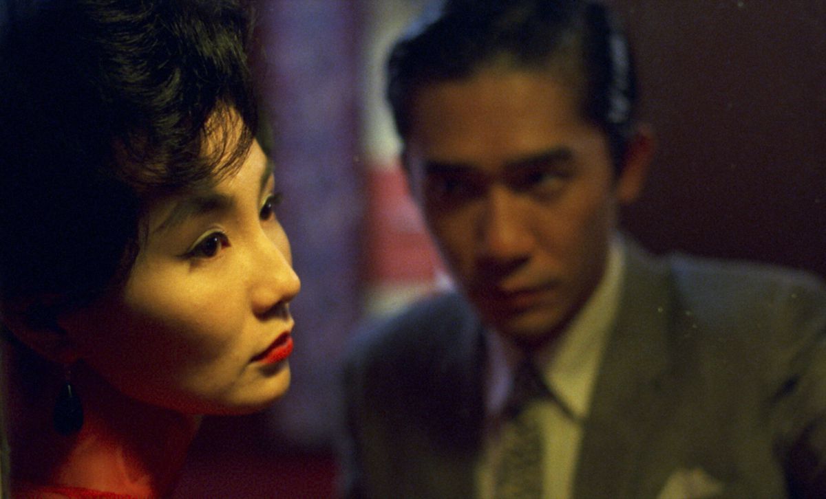 Maggie Cheung and Tony Leung as Su Li-zhen and Chow Mo-wan in Wong Kar-Wai’s In the Mood for Love
