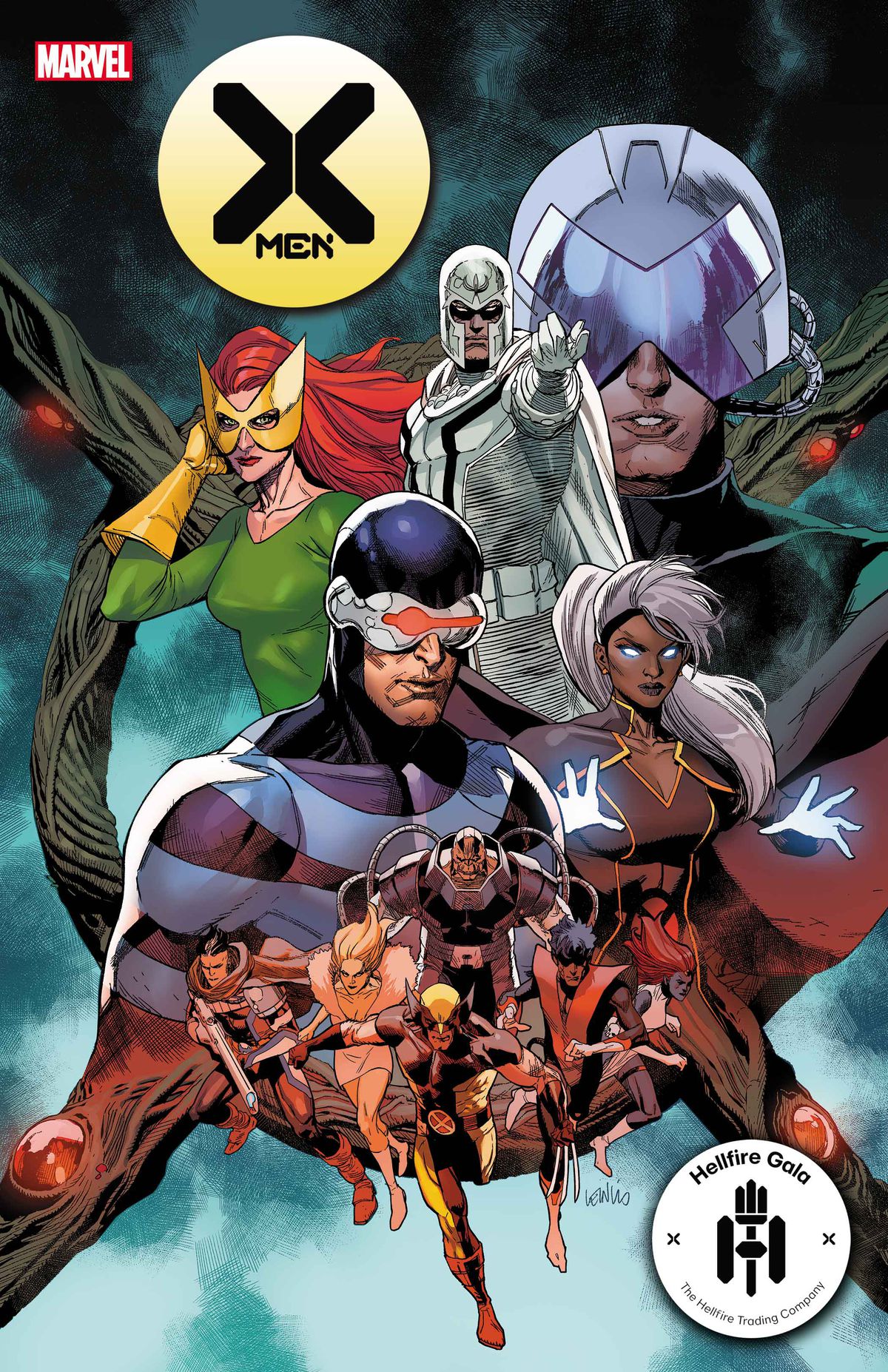I potenziali membri del nuovo team di X-Men vengono mostrati sulla copertina di X-Men # 21, Marvel Comics (2021)