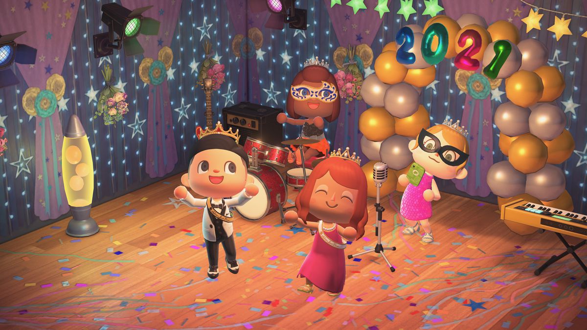 Animal Crossing characters celebrate its anniversary on March 18.