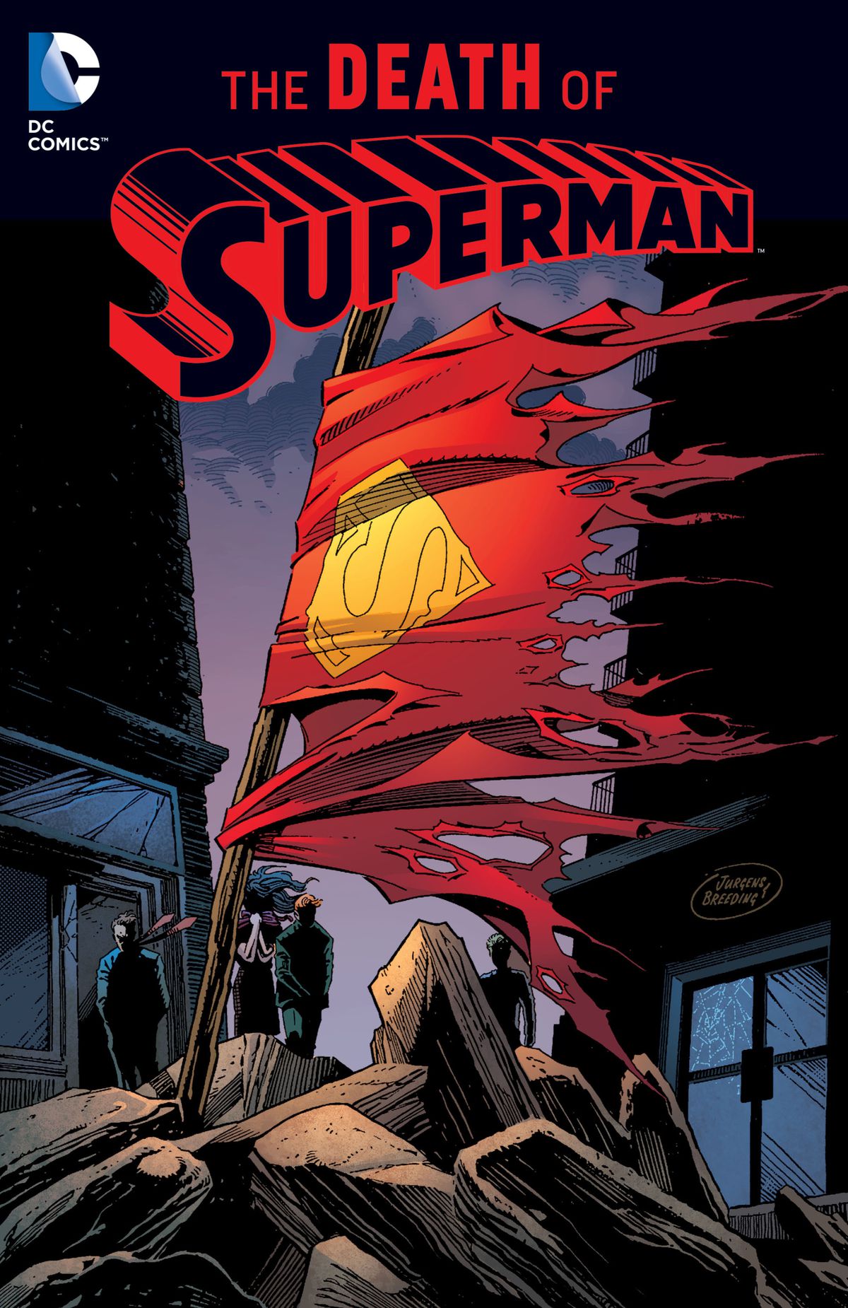 La copertina della raccolta commerciale La morte di Superman, pubblicazione 2016, DC Comics