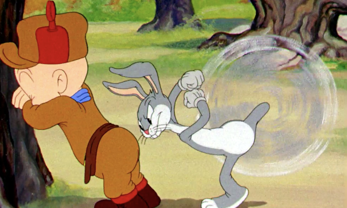 Gli insetti finiscono per dare un grande calcio rotante al culo ignaro di Elmer Fudd