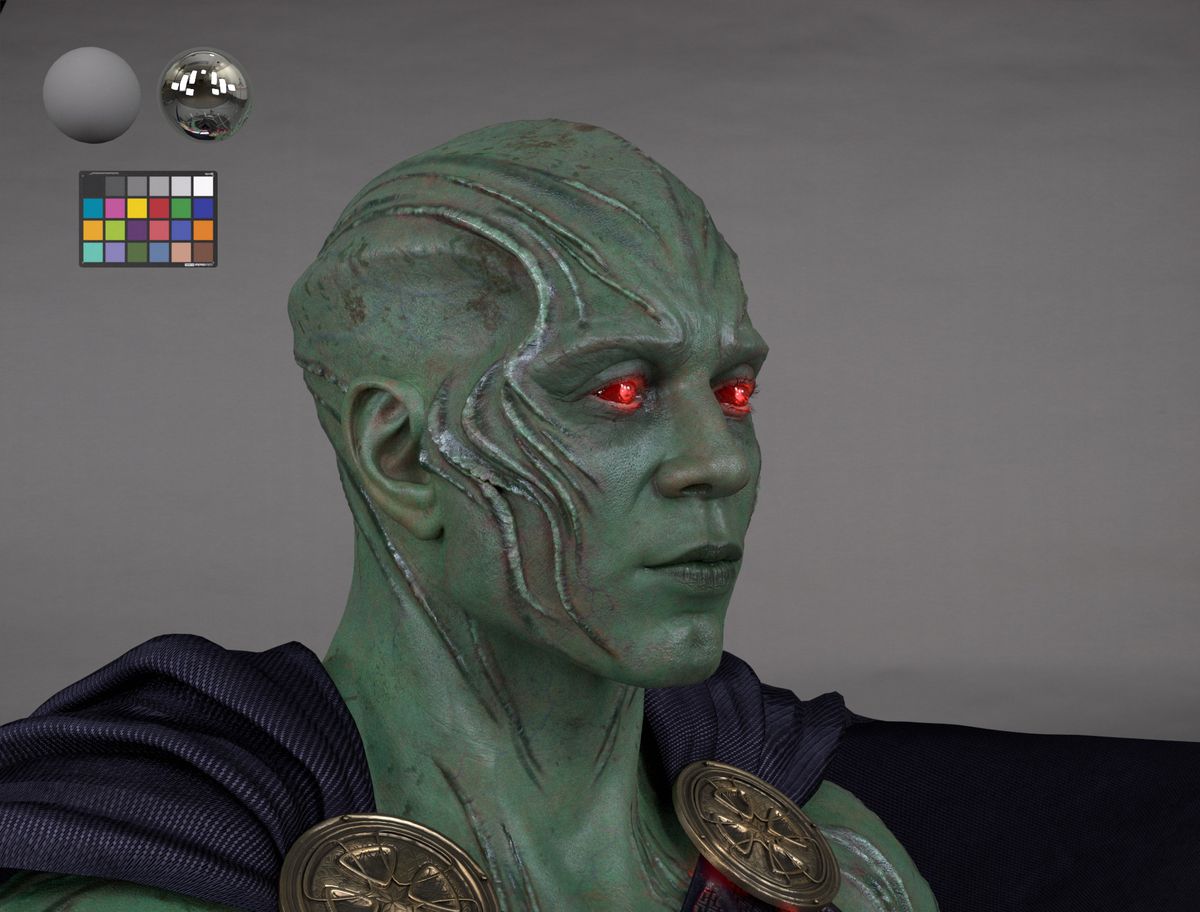 Terzo rendering del design di Martian Manhunter Justice League