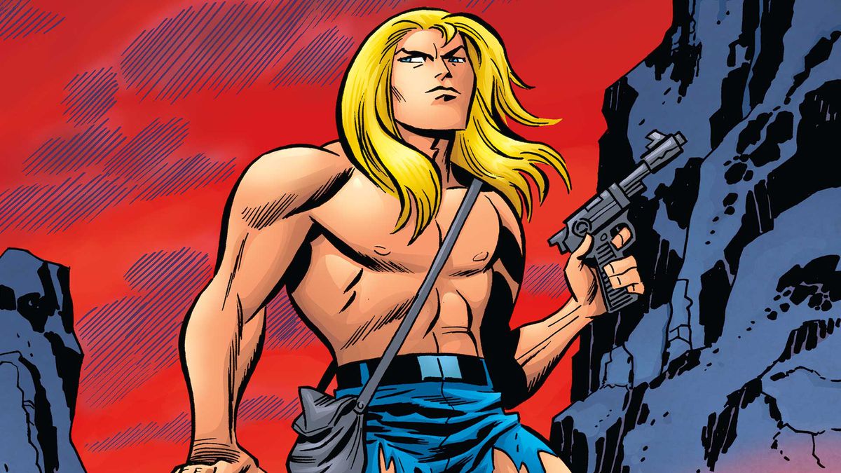 An illustration of Kamandi from DC Comics’ The Kamandi Challenge #1