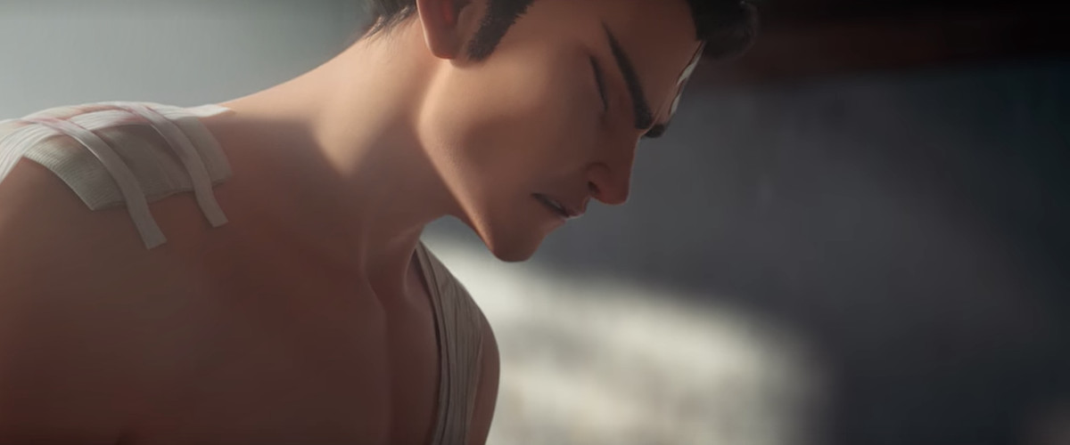 Li Yunxiang fasciato e senza maglietta vive un momento emozionante in New Gods: Nezha Reborn