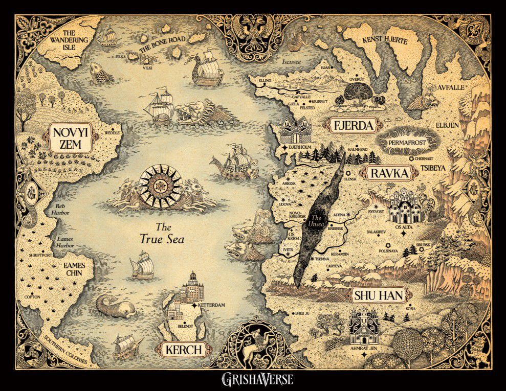 Una mappa dell'universo di Shadow and Bone
