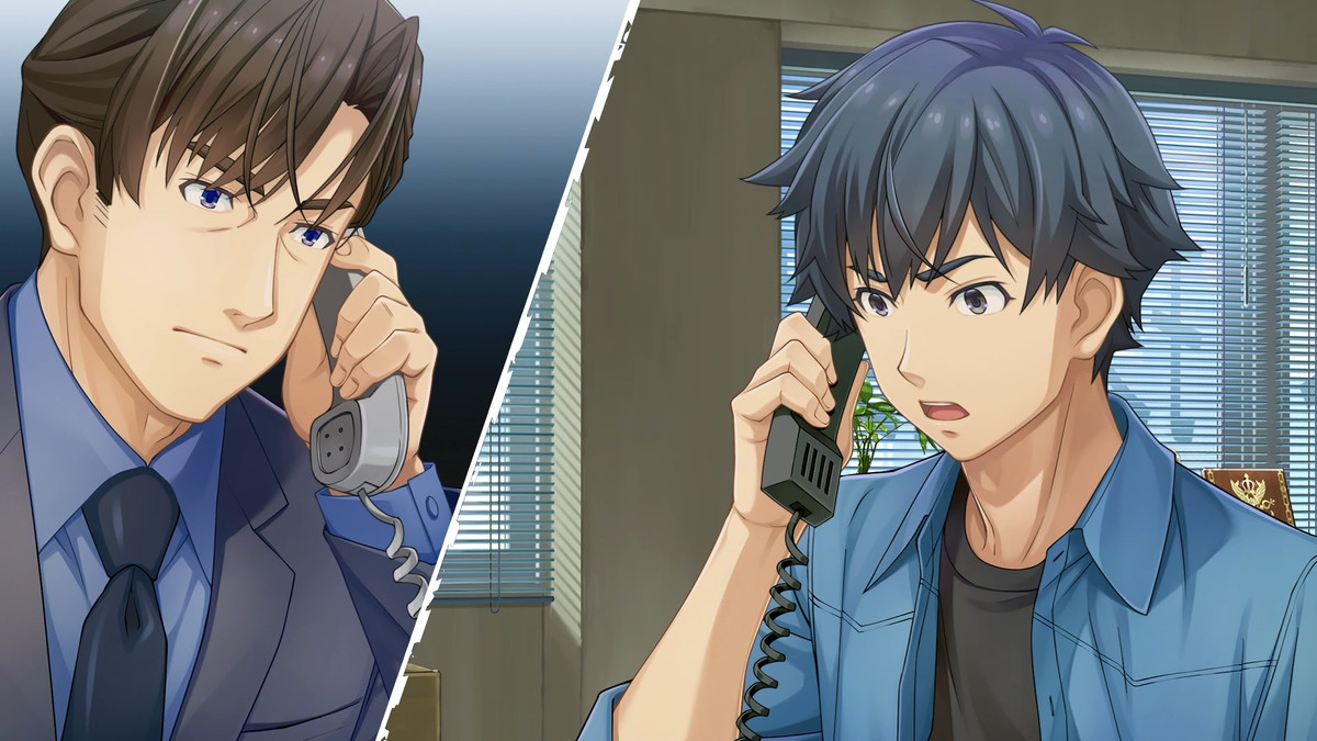 Due personaggi hanno una conversazione telefonica tra loro in Famicom Detective Club: The Girl Who Stands Behind