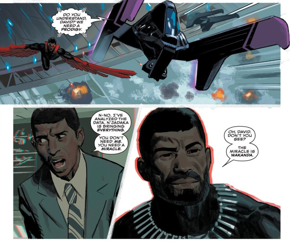 “David, don’t you see?” T’Challa tells the overwhelmed mutant Prodigy, “The miracle is Wakanda.”