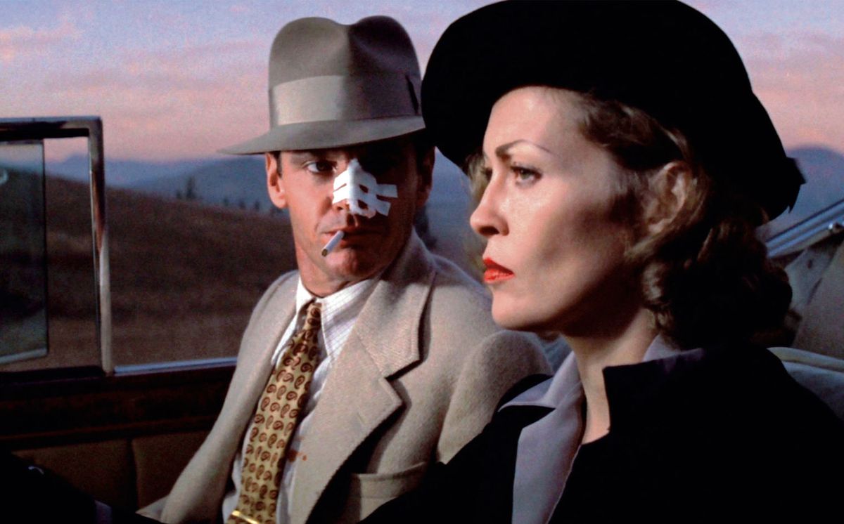 Jack Nicholson and Faye Dunaway in Chinatown.
