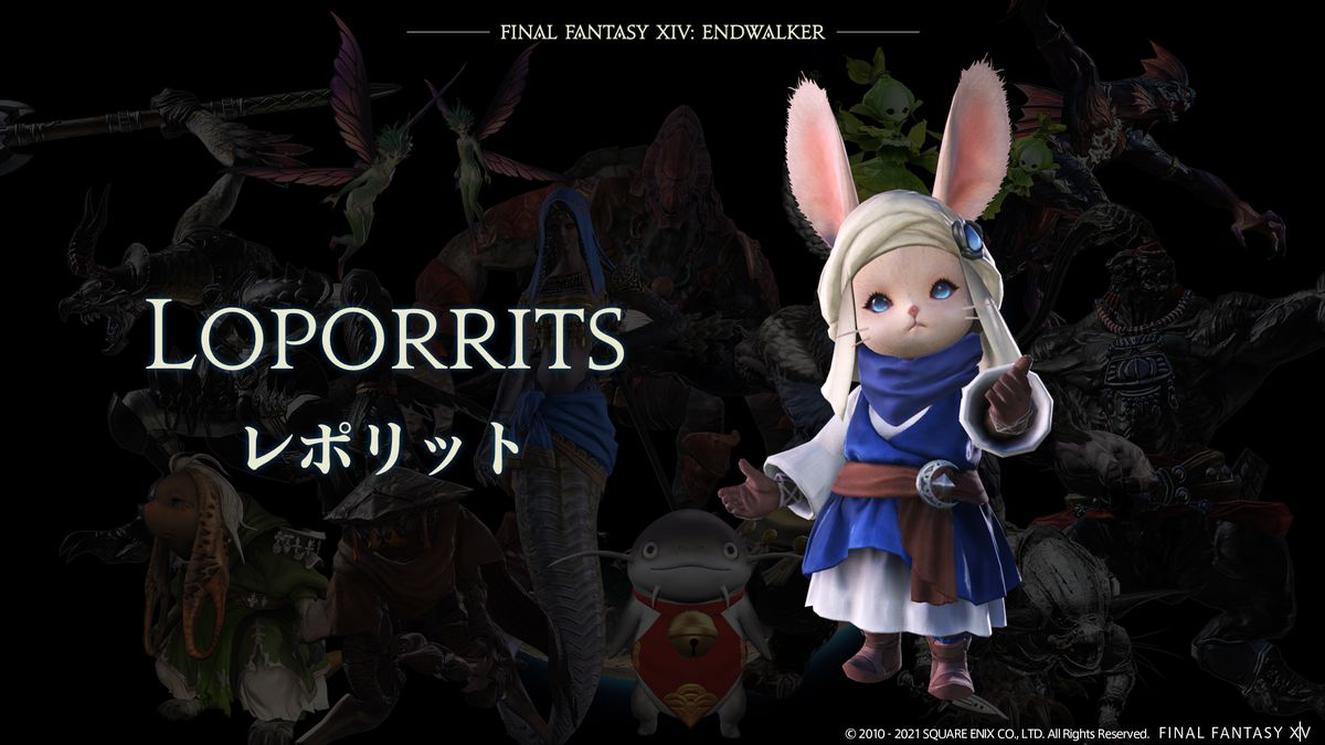 Un'adorabile creatura simile a un coniglio con un copricapo e una tunica blu