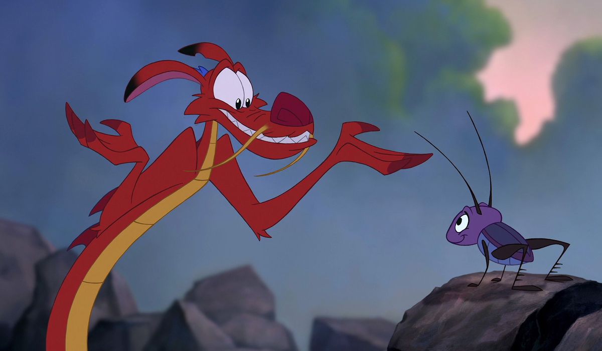 mushu che scrolla le spalle