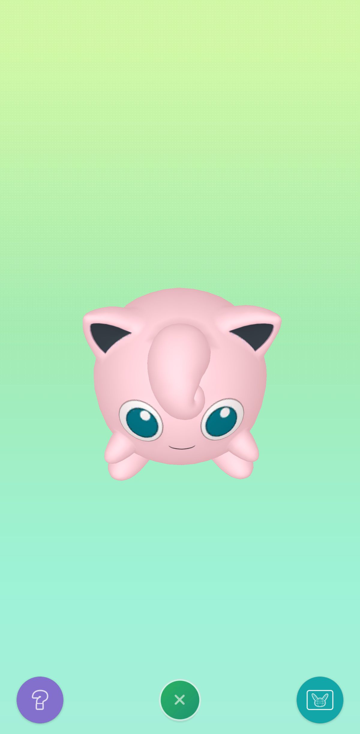 Jigglypuff visto dall'alto in Pokémon Home