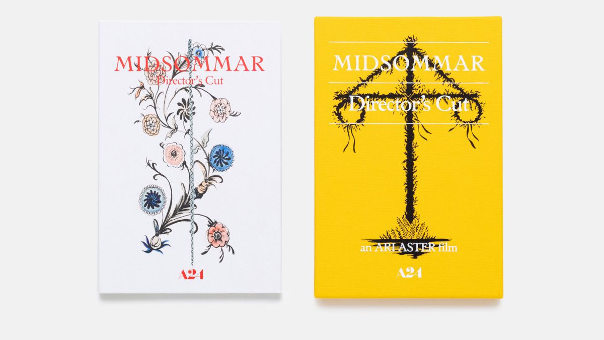 A side-by-side comparison of the disc sleeve and cover of Midsommar Director’s Cut: Collector’s Edition