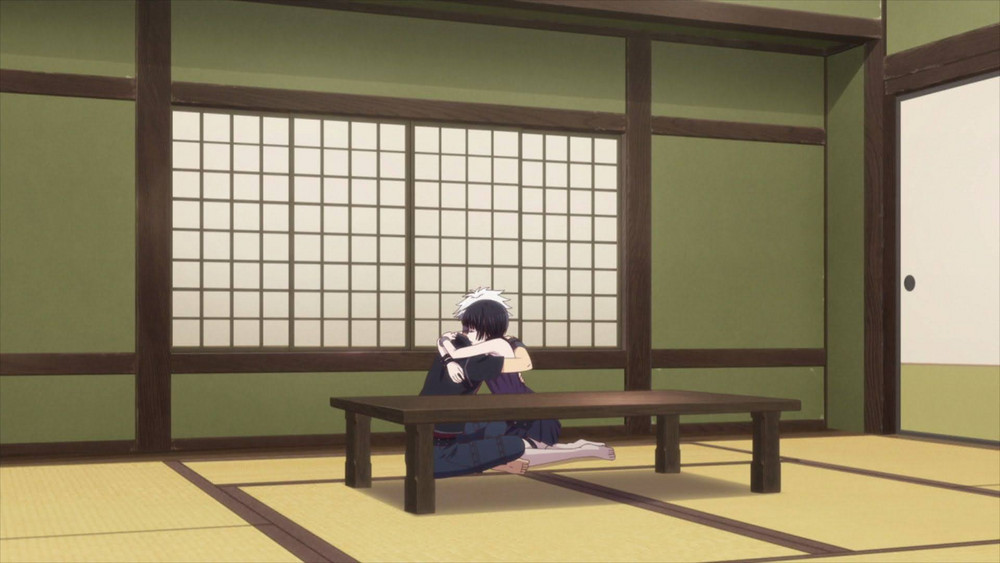 hatsuharu e rin abbracciati