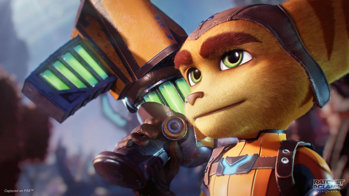 Ratchet tiene la pistola a raffica in Rift Apart