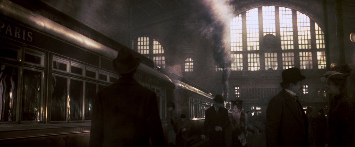 Ewan McGregor gets off the train in Paris at the beginning of Moulin Rouge