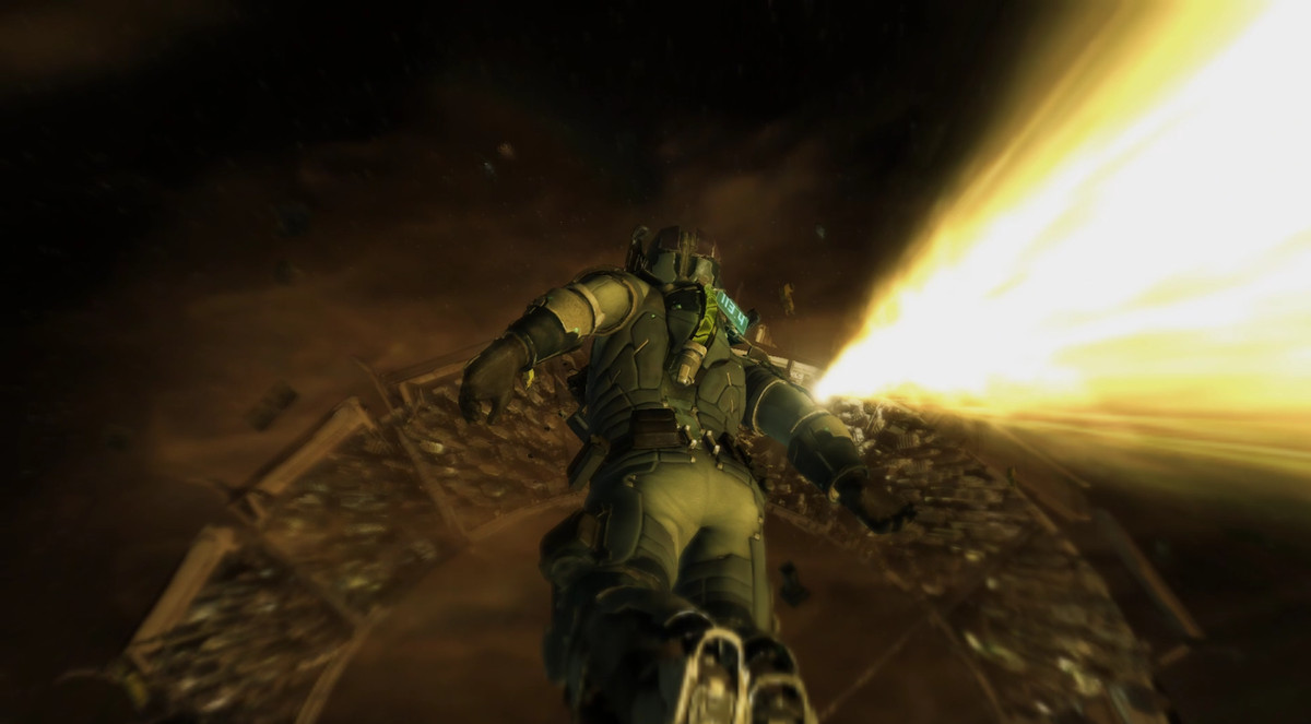 Durante la sequenza di salto di HALO in Dead Space 2, Isaac si lancia nello spazio