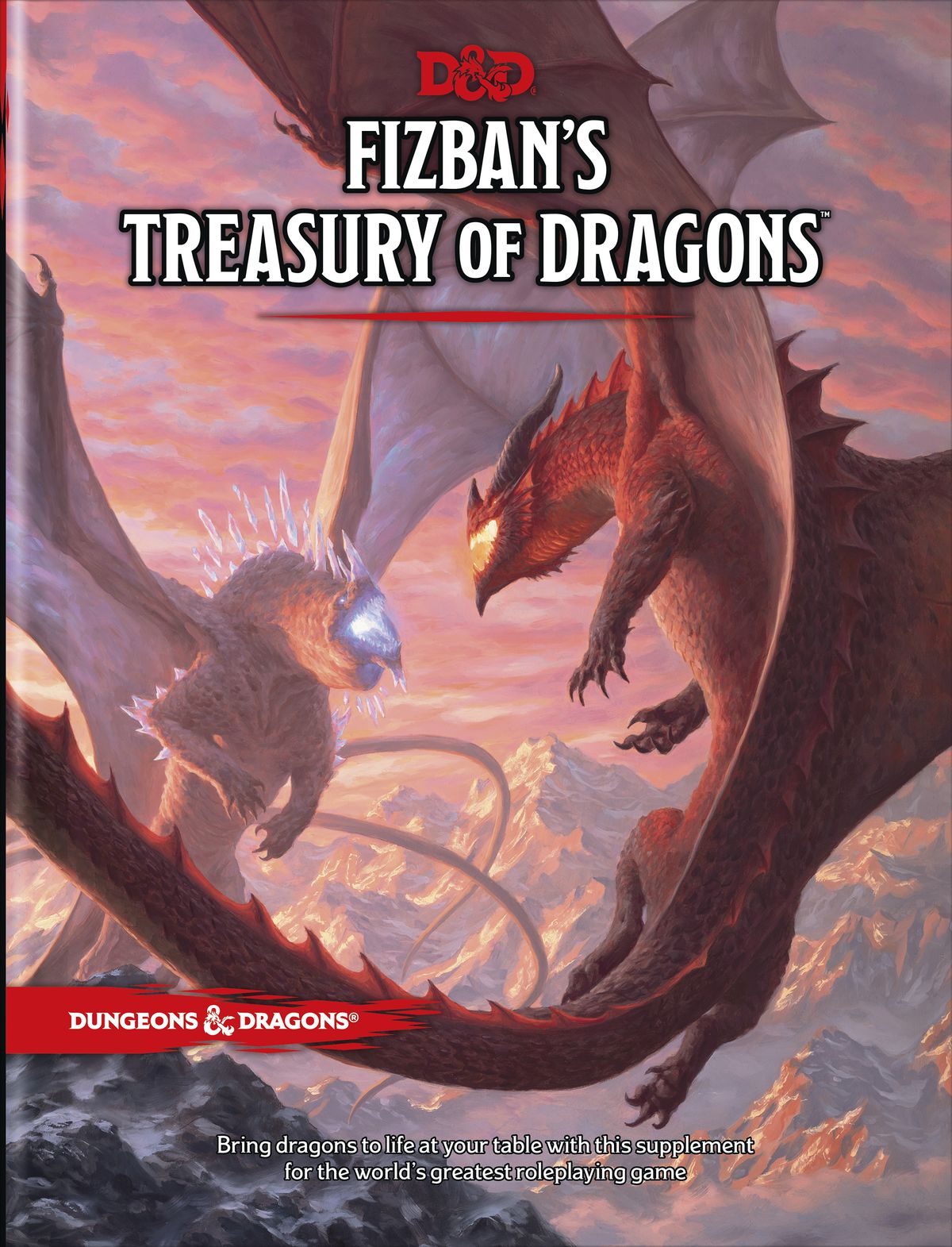 La copertina principale del sourcebook di D&D Fizban's Treasury of Dragons