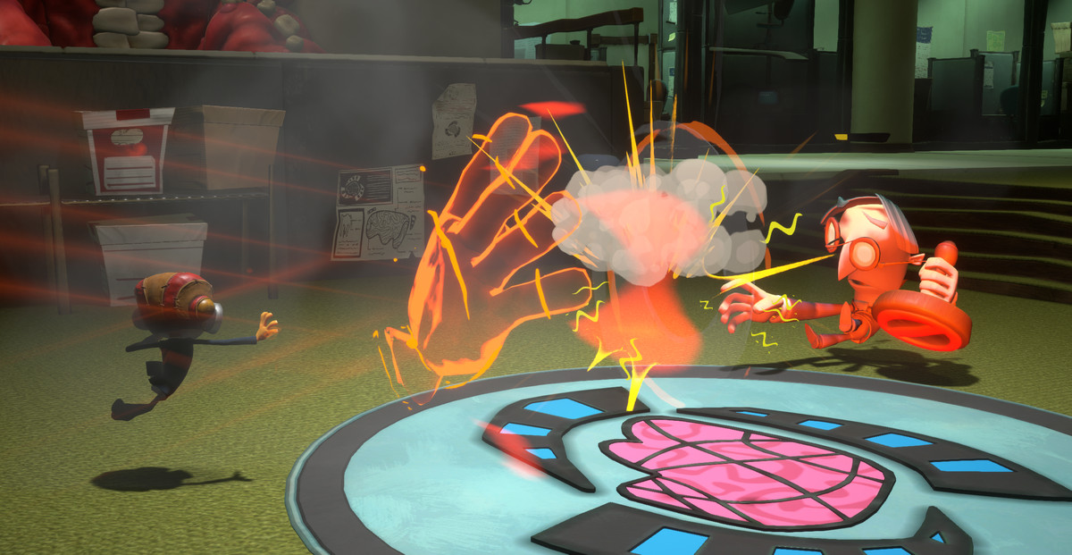 Raz usa i suoi poteri psichici per combattere i nemici