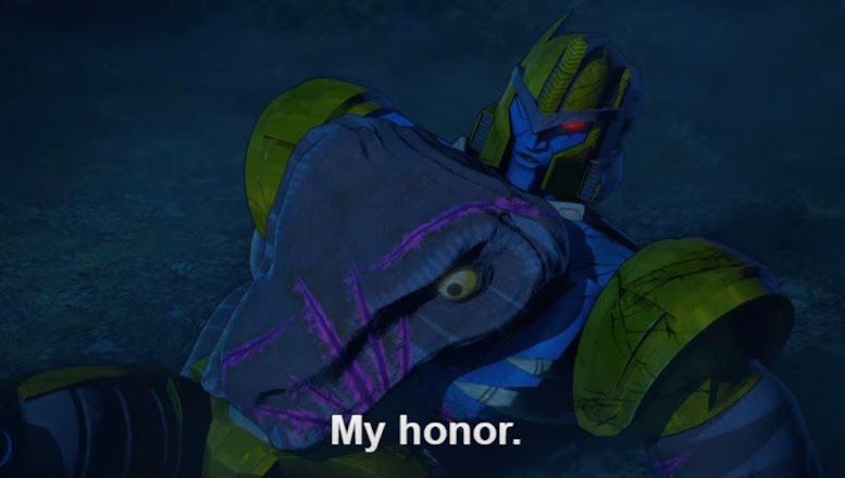 Dinobot: “My honor”