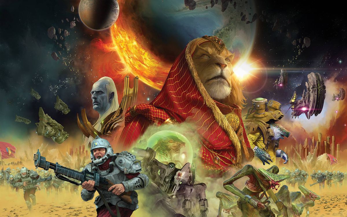 Copertina della quarta edizione di Twilight Imperium.
